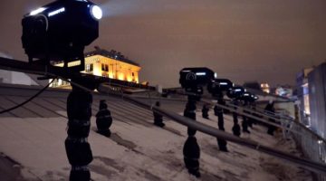 projection-in-Moscow – Luxury mall Tsum