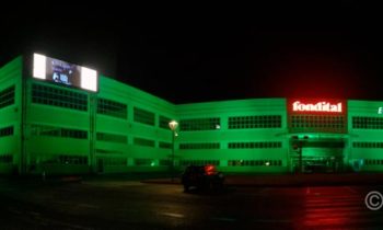 Decorative projections on industrial buildings