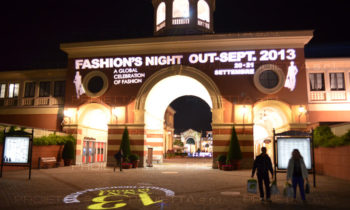 Serravalle Outlet Village Fashion Night projection