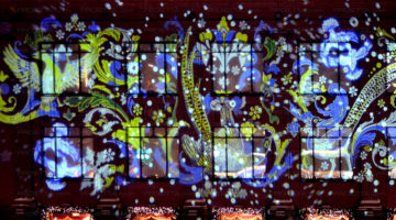 projection-in-Moscow – Luxury mall Tsum