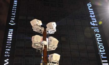 Installazione in esterno di proiettori