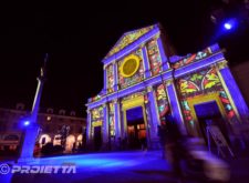 Giaveno: videomapping sulla chiesa di San Lorenzo