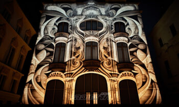 Decorative mapped projections