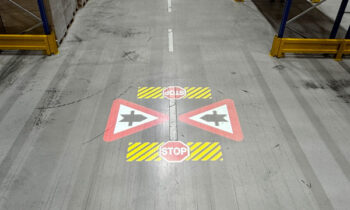 Industrial signage projectors