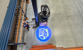 Industrial signage projectors