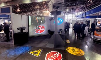 Projection industrial signage