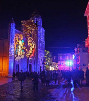 Christmas projection effect