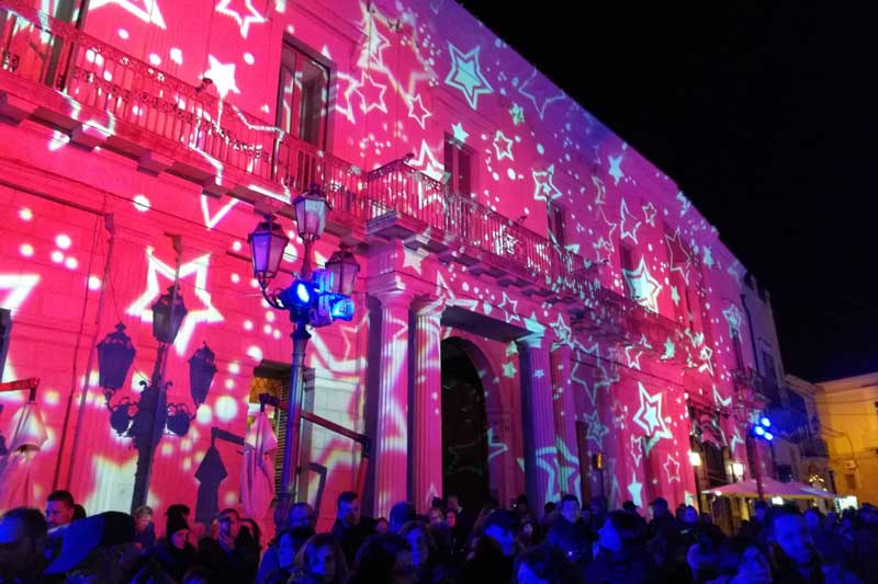 Christmas projection effect