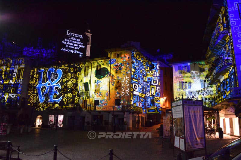 Gustav Klimt paintings projection
