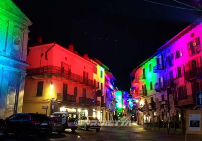 architectural led projector changing color effect