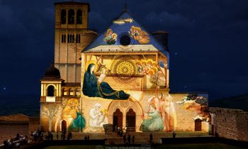 Mapping projection - Holy family - Assisi Italy