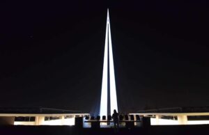 architectural mapped lighting with projectors