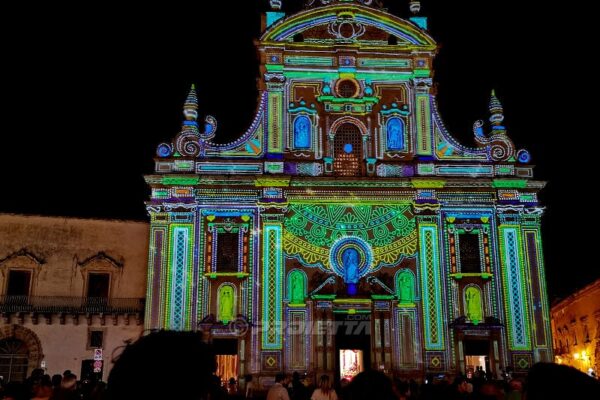 Video mapping festività