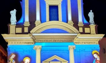 Mapped projections on churches