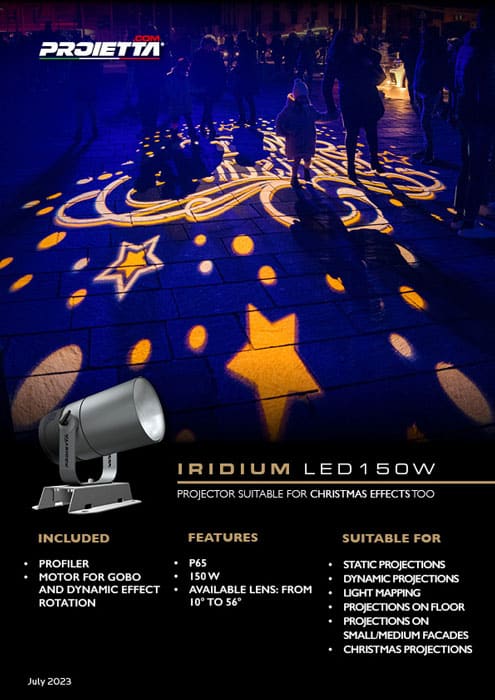 Projector Iridium for gobos and dynamic effect projections