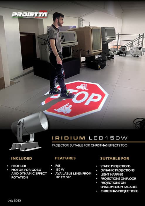 Projector Iridium for gobos and dynamic effect projections