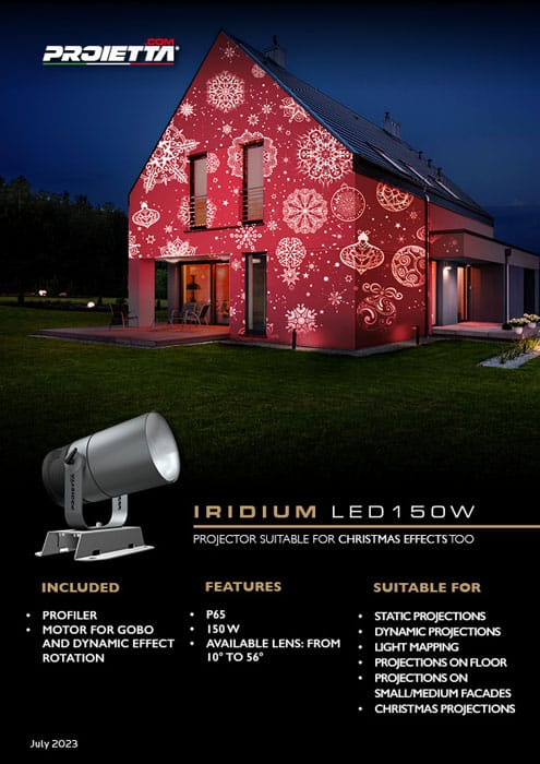 Projector Iridium for gobos and dynamic effect projections