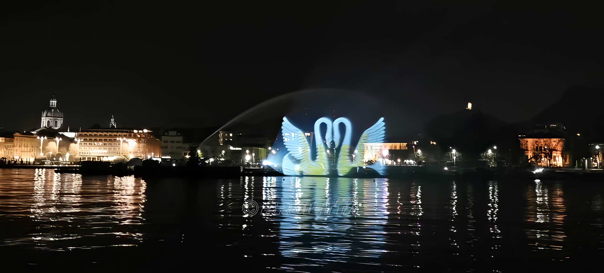 Schermo ad acqua per spettacoli di video proiezione