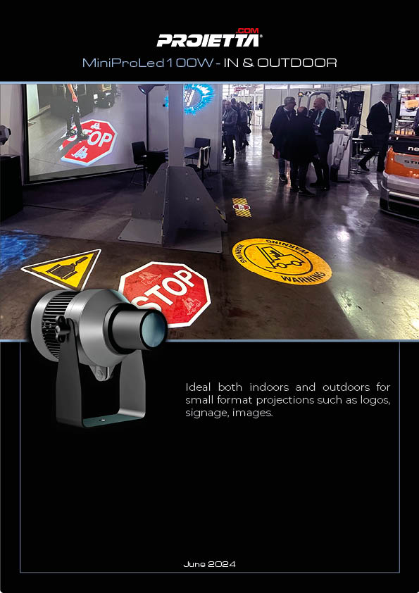 Small projector for professional projections