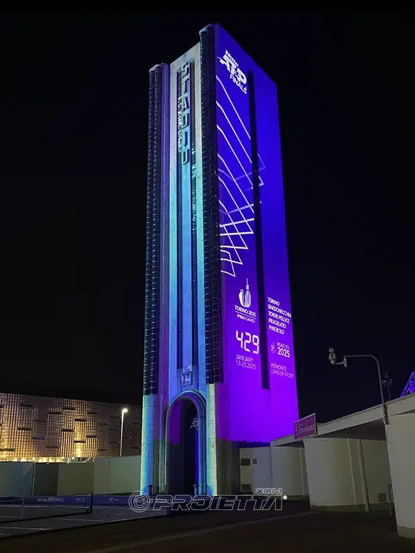 ATP-finals Torino proiezioni e laser show