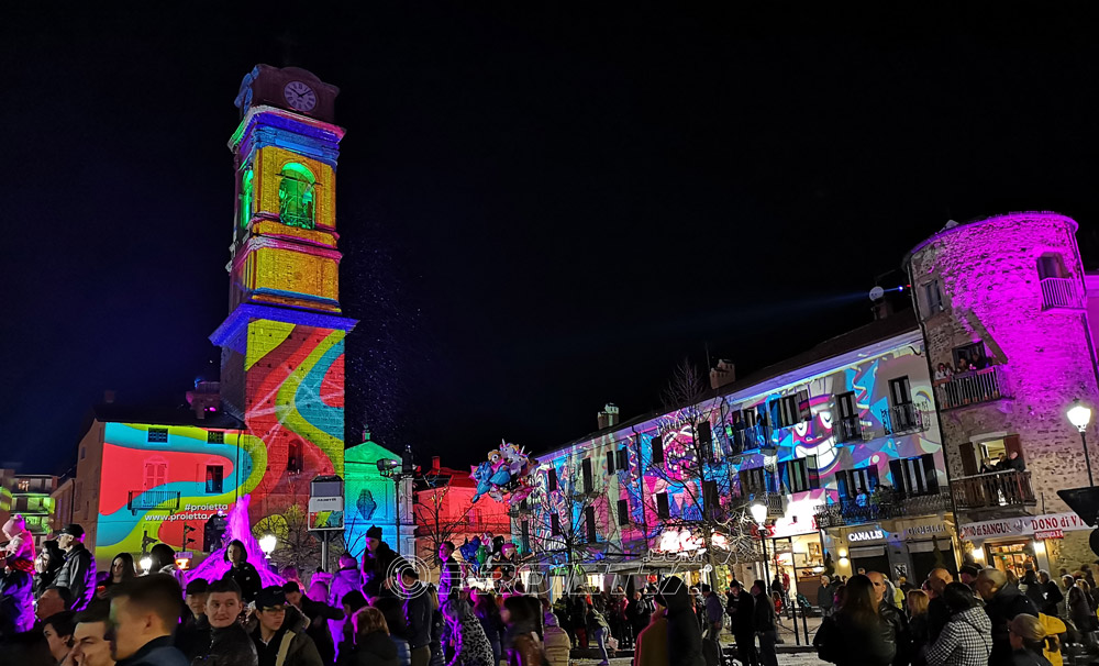 Video mapping di carnevale Giaveno